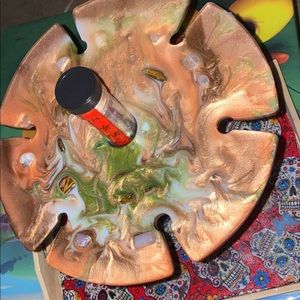 Wine bottle (6 wine glass slots) holder